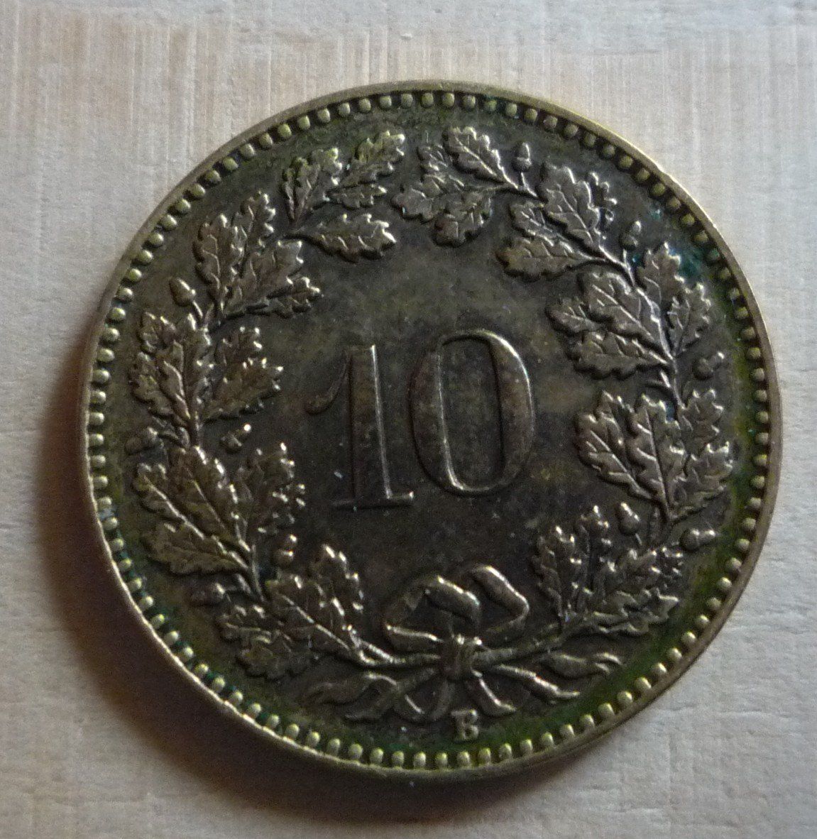 Alle Münzen: 10 Rappen 1918, stgl, Messing, Kat. CHF 75.-- – Gebraucht aus Rieden SG von Sammelfreund 1