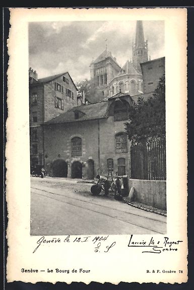 Cartoline postali: AK Genève, Le Bourg de Four – Usato da Berlin venduto da bartko-reher