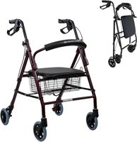 Rollator faltbar höhenverstellbar mit Sitz Korb Aluminium