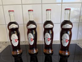 4 Original Schweizer Cola Flaschen,1291 Swiss-Cola,  top!