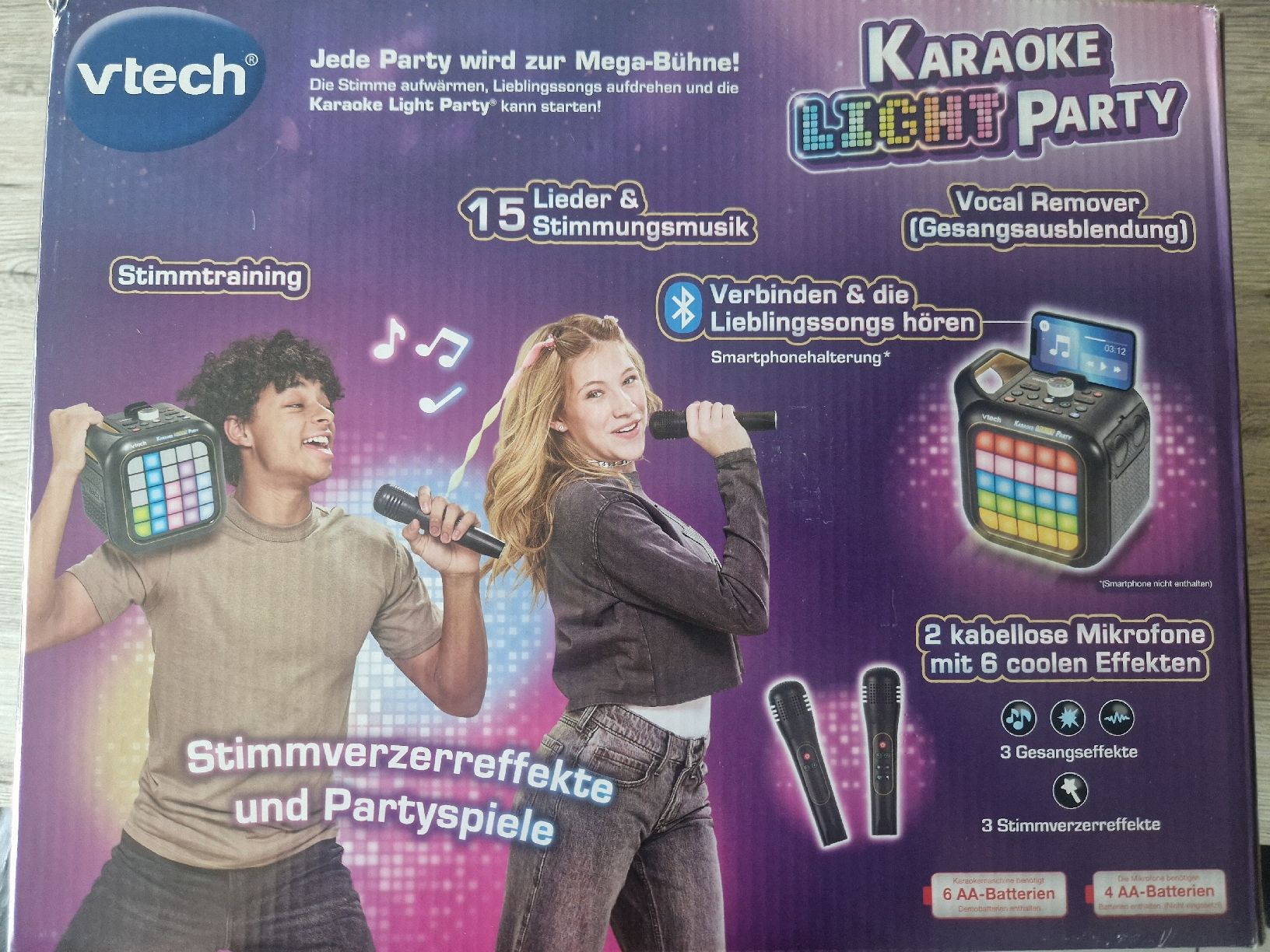 Vtech Giocattoli: Système karaoké VTech LightParty avec deux micros / Allemand – Nuovo e nell'imballaggio originale da Yverdon-les-Bains venduto da car_2nzz 1
