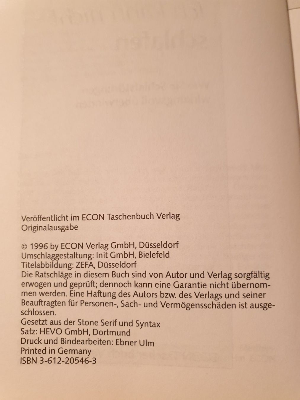 Bücher: Schlaf-Ratgeber - 3 Bücher – Gebraucht aus Zürich von fourpaws 7
