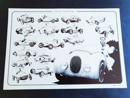Poster, Amédée Gordini, 1899-1979, dessin de Willy Richard