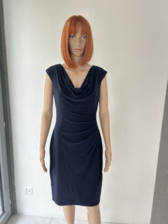 Lauren Ralph Lauren Navy Ruched Dress Size 10P