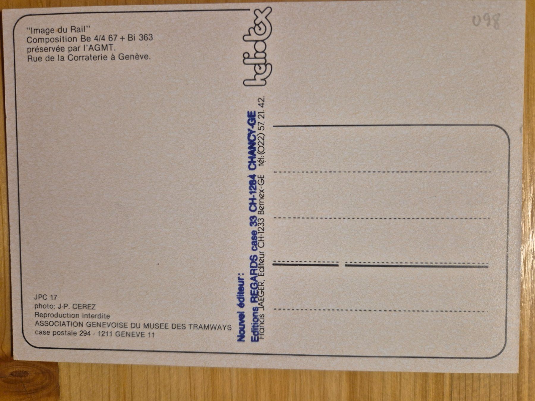 Cartoline postali: AGMT - Genève, composition Be 4/4 67 + Bi 363 – Nuovo (secondo la descrizione) da St-Léonard venduto da thipif 1
