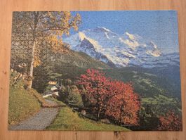 Puzzle Berglandschaft Herbst Motiv 1000 Teile