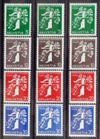 SUISSE 1939: Expo nationale, les séries de/fr/it, **