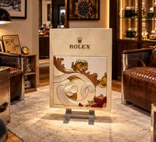 **ROLEX – PANNEAU PUBLICITAIRE ORIGINAL – ROLDECO –