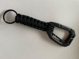 Porte-clés Paracorde Noir