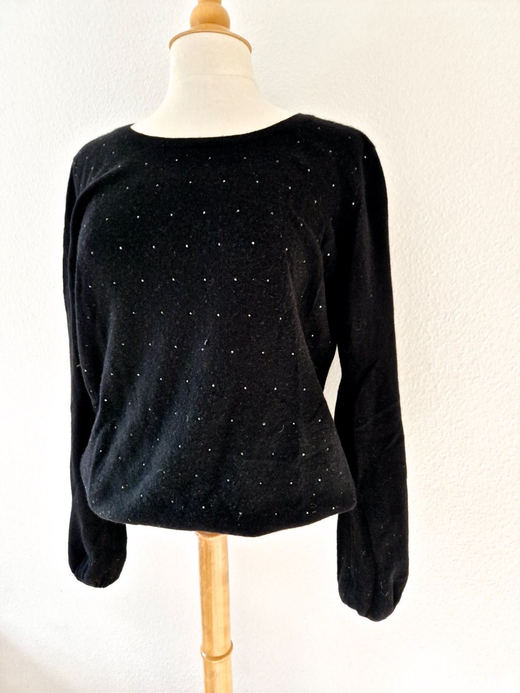 Maglioni & Felpe: CASHMERE KASCHMIR PULLOVER PULLI L 40 SCHWARZ TOP ZU HOSE – Usato da Elsau venduto da the-colorful-side