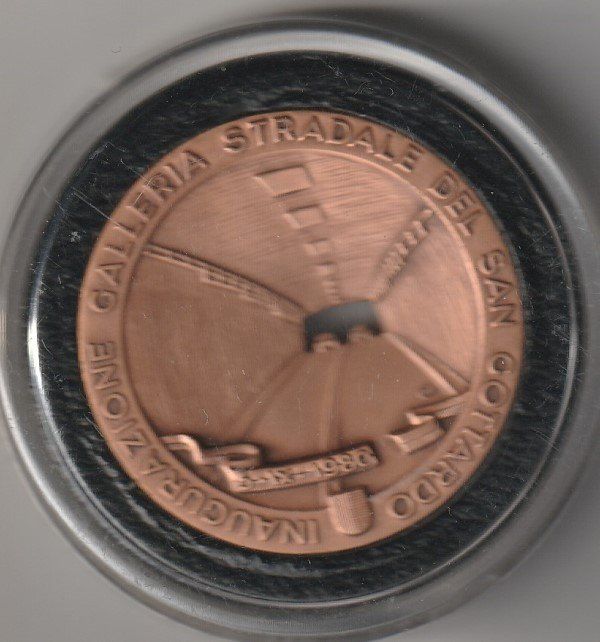 Medaglie: Medaille Einweihung Gotthard Strassentunnel – Usato da Minusio venduto da Mer66