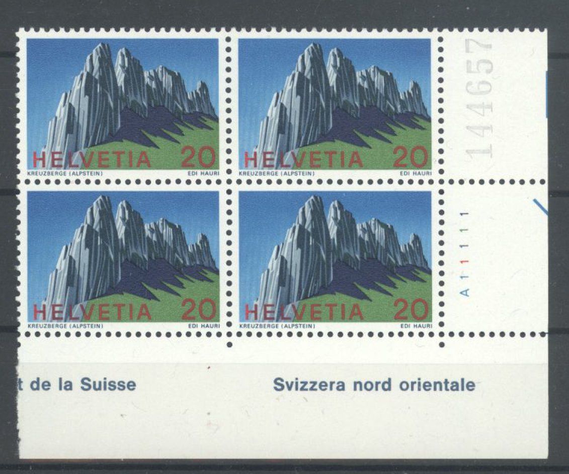 Alle Briefmarken: 1969, Sondermarken Schweizer Alpen ** – Gebraucht aus Willisau von Vollstempel