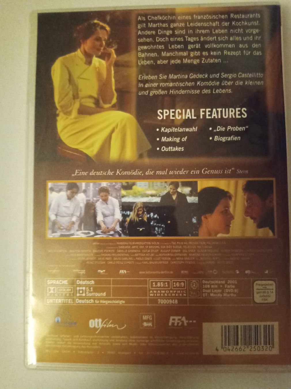 Tutti i DVDs: DVD Bella Martha Special Edition Widescreen – Usato da Tann venduto da Veebee6 1