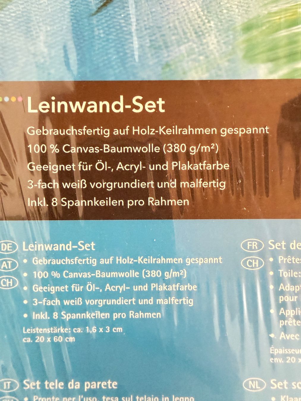 Foto & Immagini: Leinwand-Set 3x 20x60 cm NEU – Nuovo e nell'imballaggio originale da Teufen AR venduto da Maleaa 1