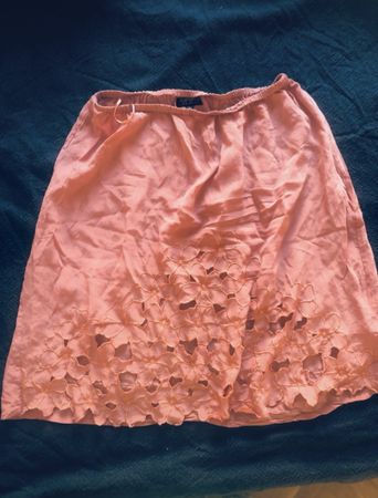 Topshop Summer Skirt with Floral Cutouts - Size M/38/UK10