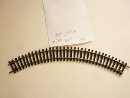ROCO H0 DC PROVIL 2,5mm GELEISE  r250   60° NEU OHNE OVP