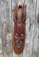 Afrikanische Holzmaske Wanddeko