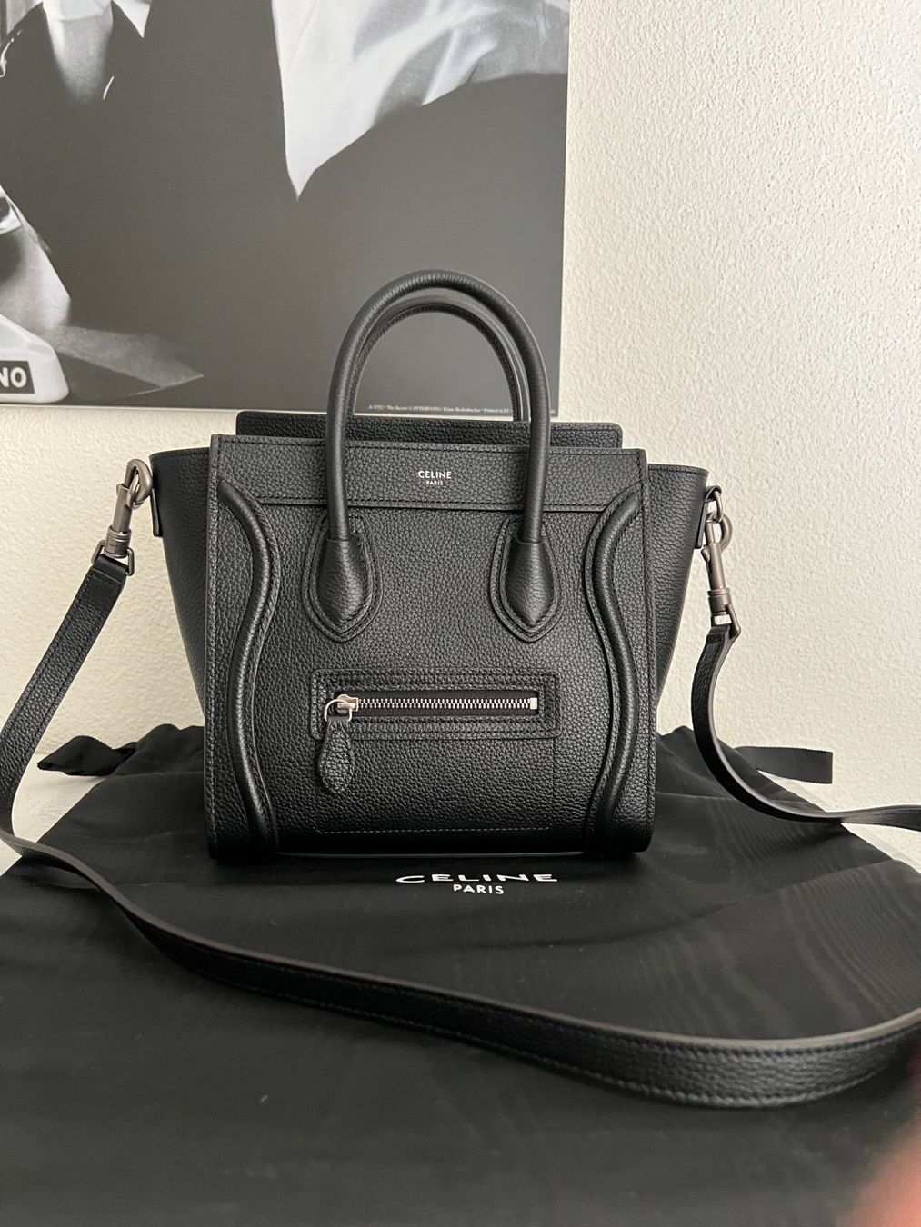 Celine Borse da donna: Céline Luggage Tote Nano schwarz – Usato da Winterthur venduto da Raschida79 8