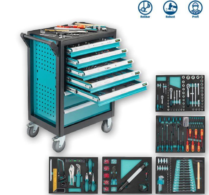 Technocraft Alle Werkzeuge: Technocraft Werkstattwagen ROLLBOY 381-tlg. – Neu und originalverpackt aus Koppigen von Bracher_Mail-House