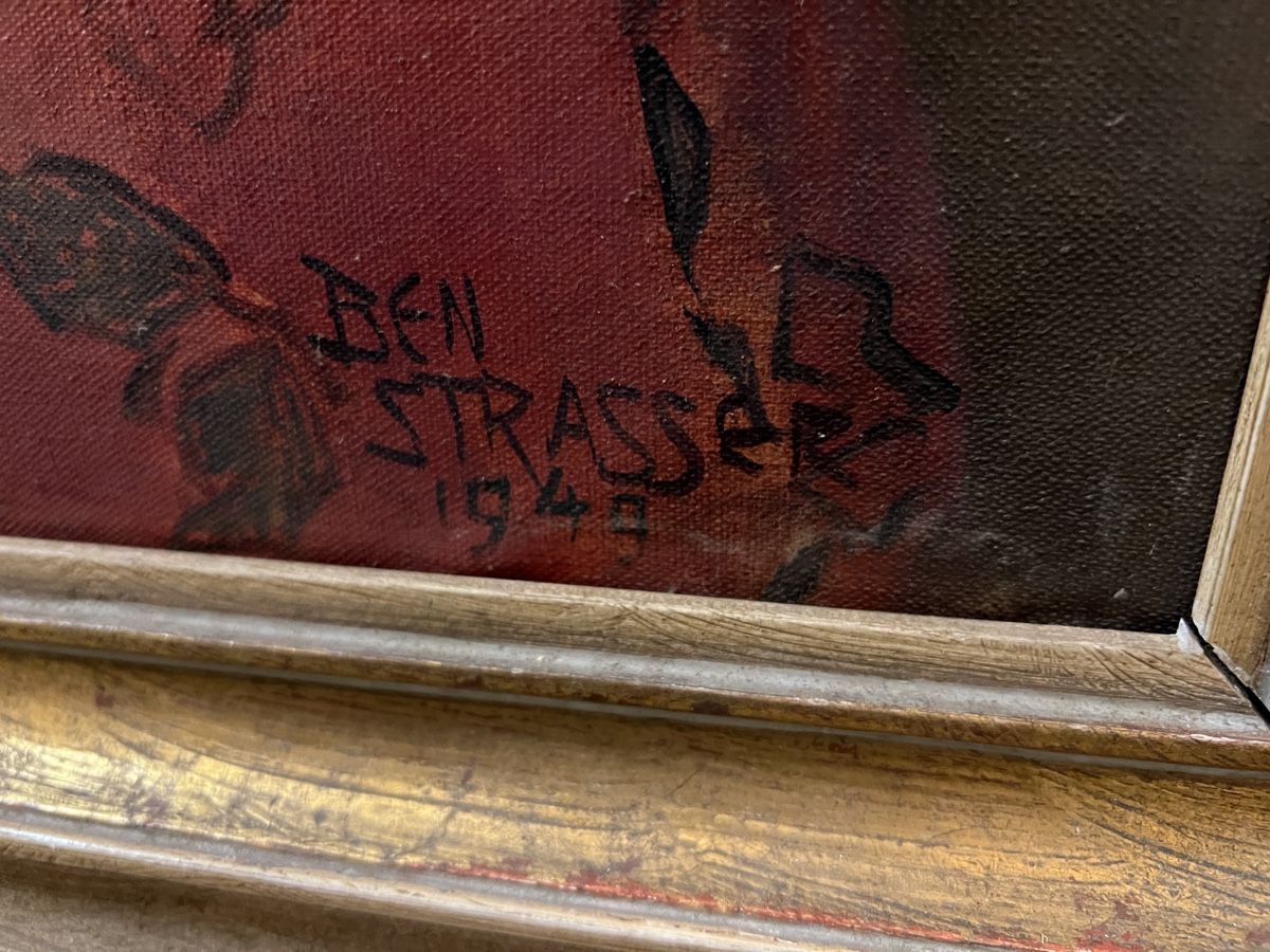 Gemälde: Portrait signé BENJAMIN STRASSER 1949 – Defekt aus Genève von Qanil77 3