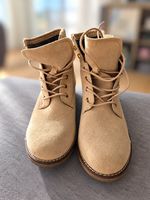 Schnürstiefeletten beige Grösse 40 guten Zustand