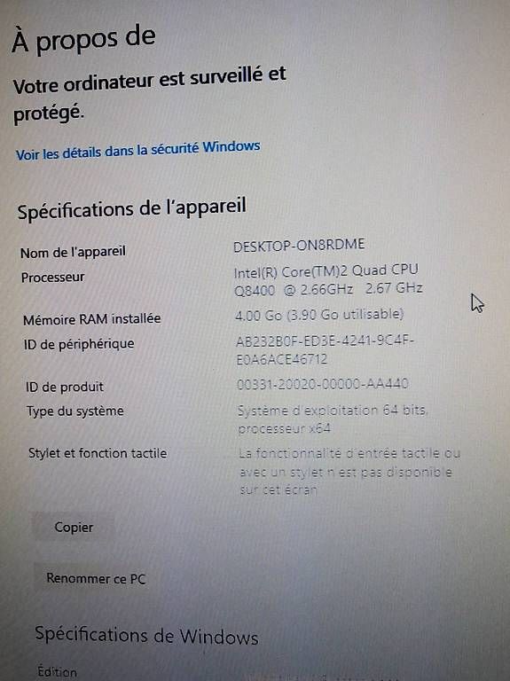 PC: PC Intel Core Quad/Duo 2 avec 4Go Memoire sans disque dur – Usato da Lausanne venduto da Dukco 3