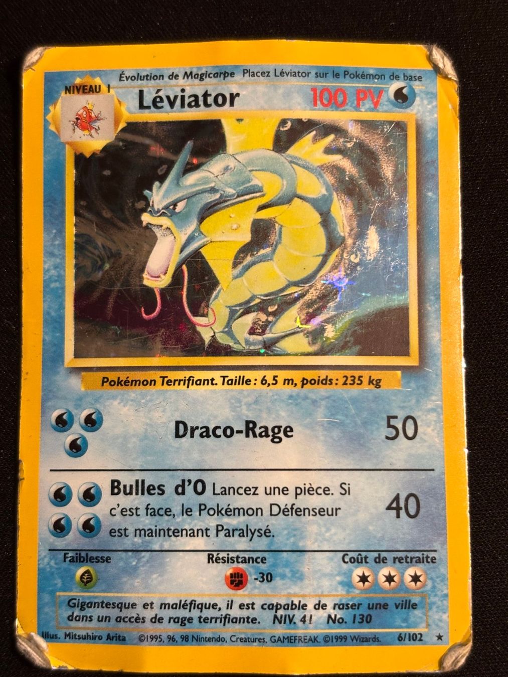 Pokémon Carte collezionabili: Pokemon Leviator holo - Base set 6/102 - Français – Usato da Bern venduto da Big_GS