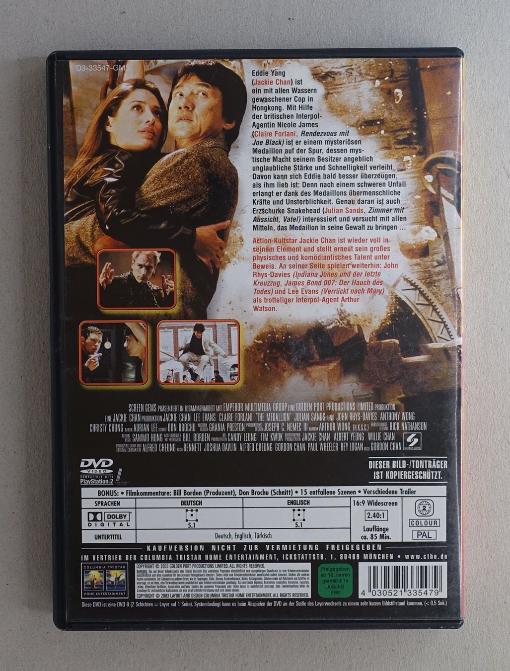 Tutti i DVDs: Das Medaillon - DVD mit Jackie Chan, Lee Evans – Usato da Sessa venduto da fraenklishop 1