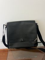 Montblanc Herrentasche Leder Schwarz Top Zustand!