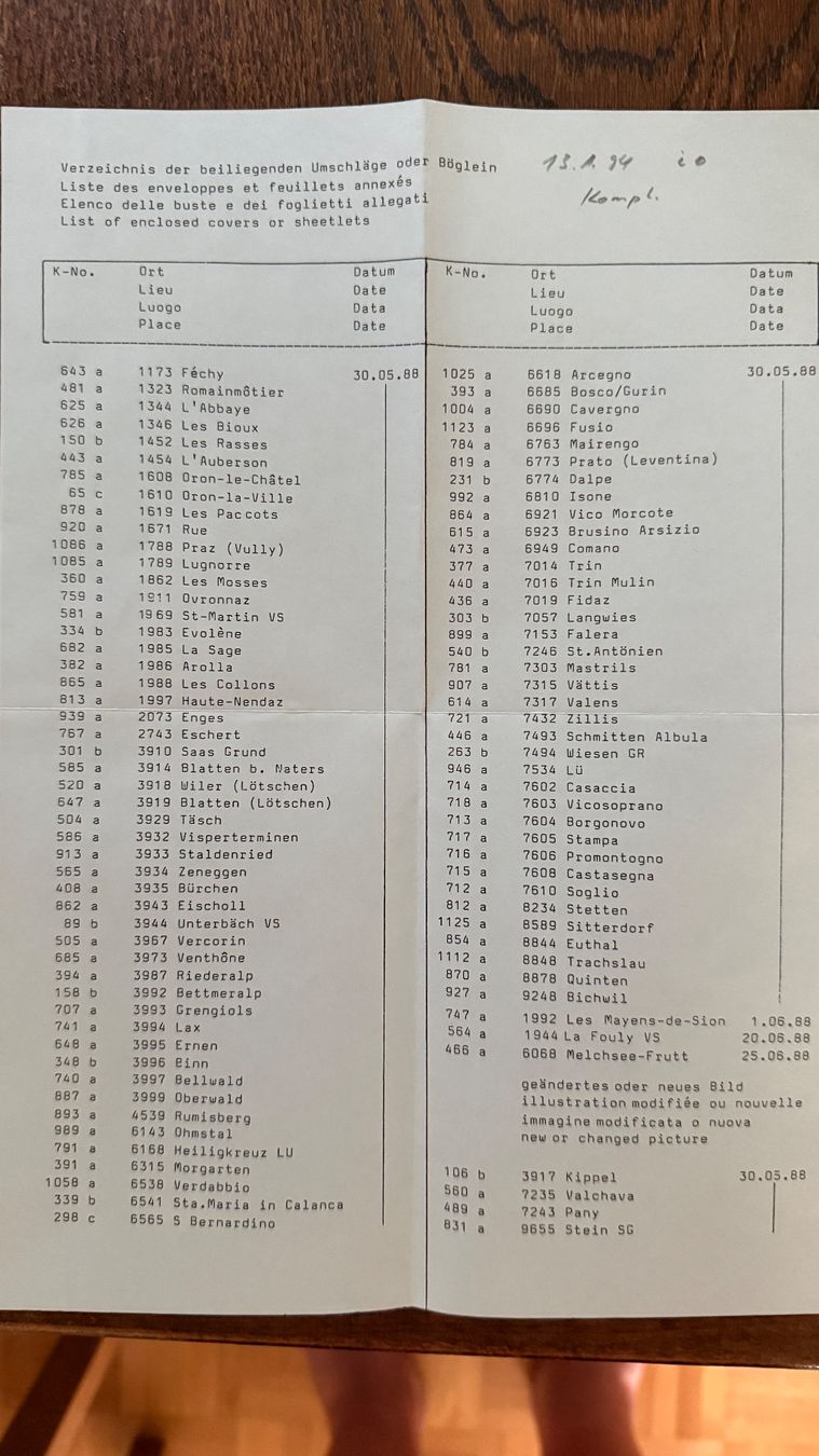 Tutti i francobolli: Diverse Erstagsbriefe mit Sonderstempel – Nuovo (secondo la descrizione) da Luzern venduto da 1pingpong 4