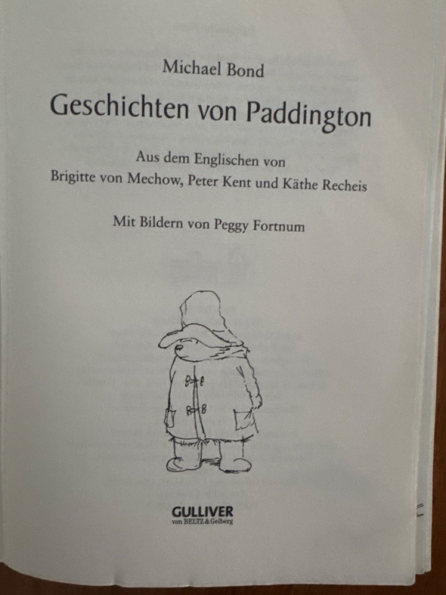 Bücher: Michael Bond Geschichten von Paddington – Gebraucht aus Hagendorn von KALU27 2