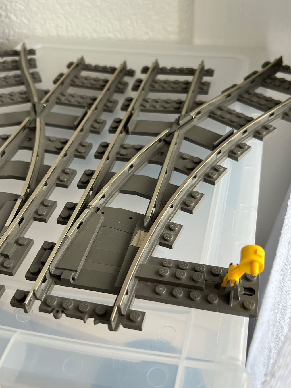 Lego Giocattoli: LEGO System 9v Weichen Paar R+L – Usato da Uttigen venduto da sonorsonic 2