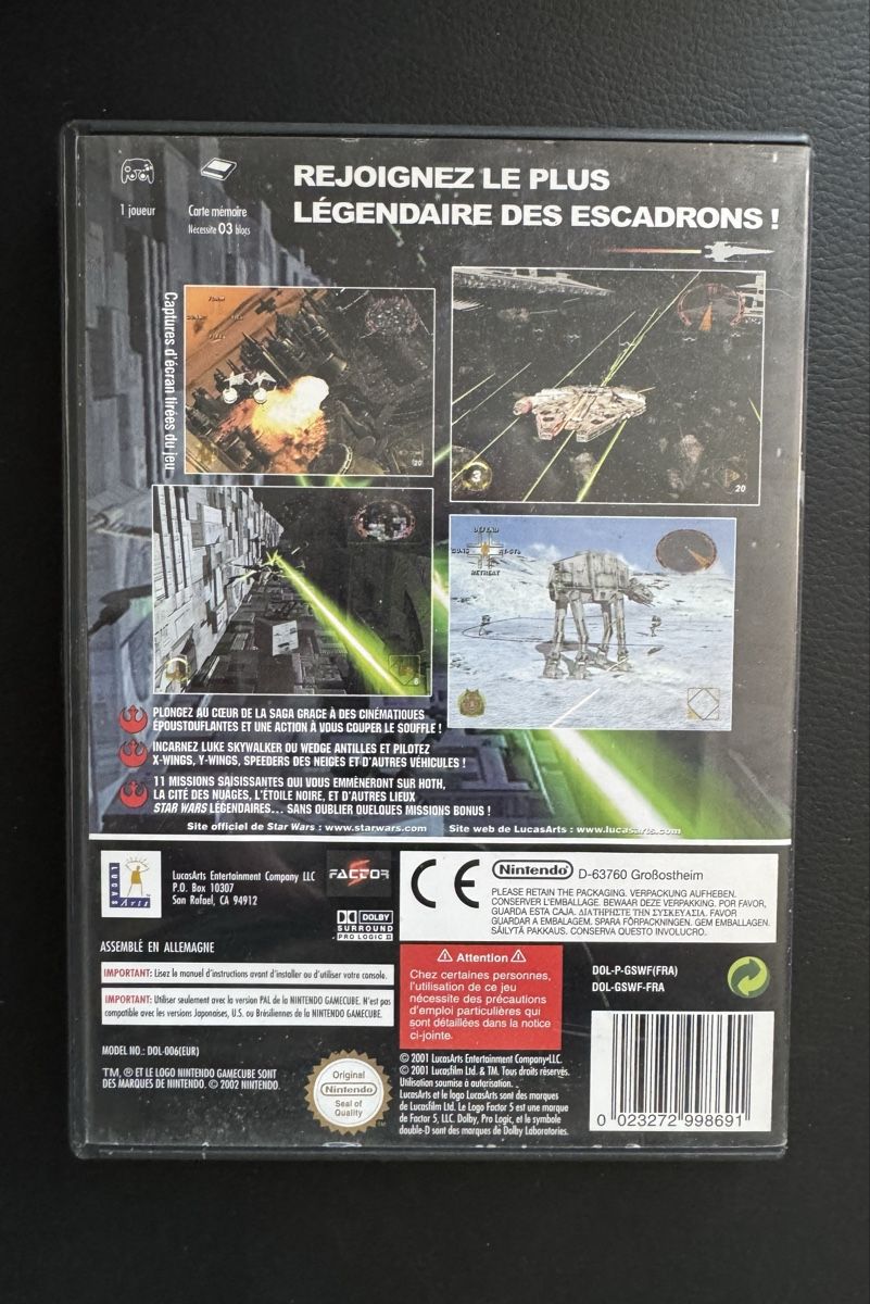 Giochi: Jeu Nintendo GameCube Star Wars Rogue Leader – Usato da Blonay venduto da ADO_79 1