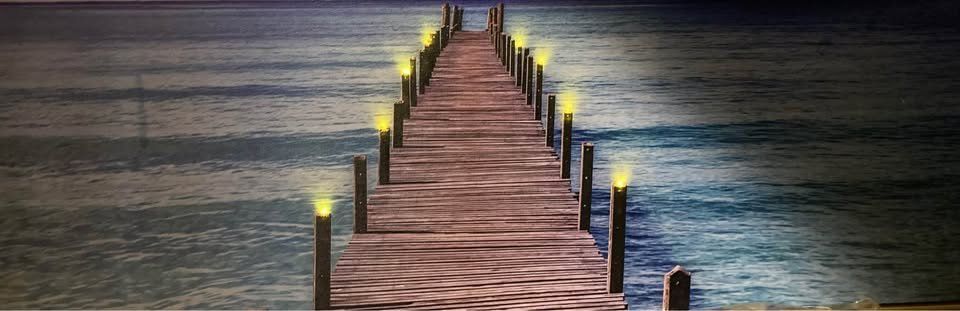Poster & Bilder: LED Leuchtbild / Wandbild Wasser Steg – Gebraucht aus Rudolfstetten von Stellina1975 1