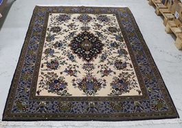 Teppich mehrfarbig blau/grau