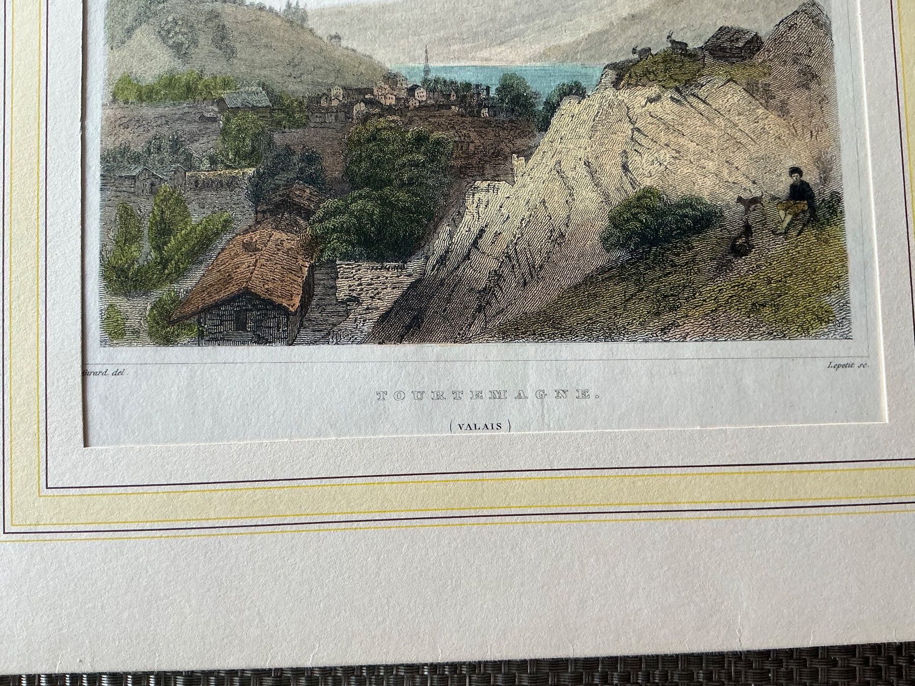 Stiche: Tourtmagne Kupferstich - 1840 – Gebraucht aus Crans-Montana von plainemorte 1