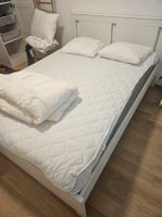 Ikea SONGESAND vollst. Bett 140x200 weiss inkl. Rost, Matr.