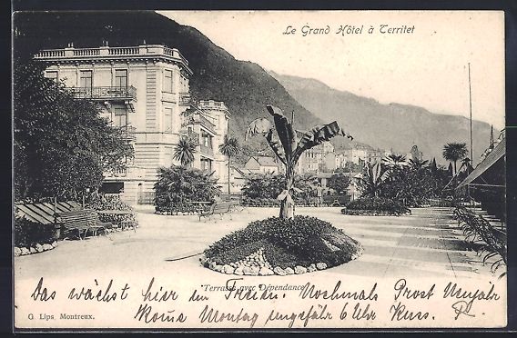Cartoline postali: Territet, Le Grand Hotel a Territet, Ter – Usato da Berlin venduto da bartko-reher