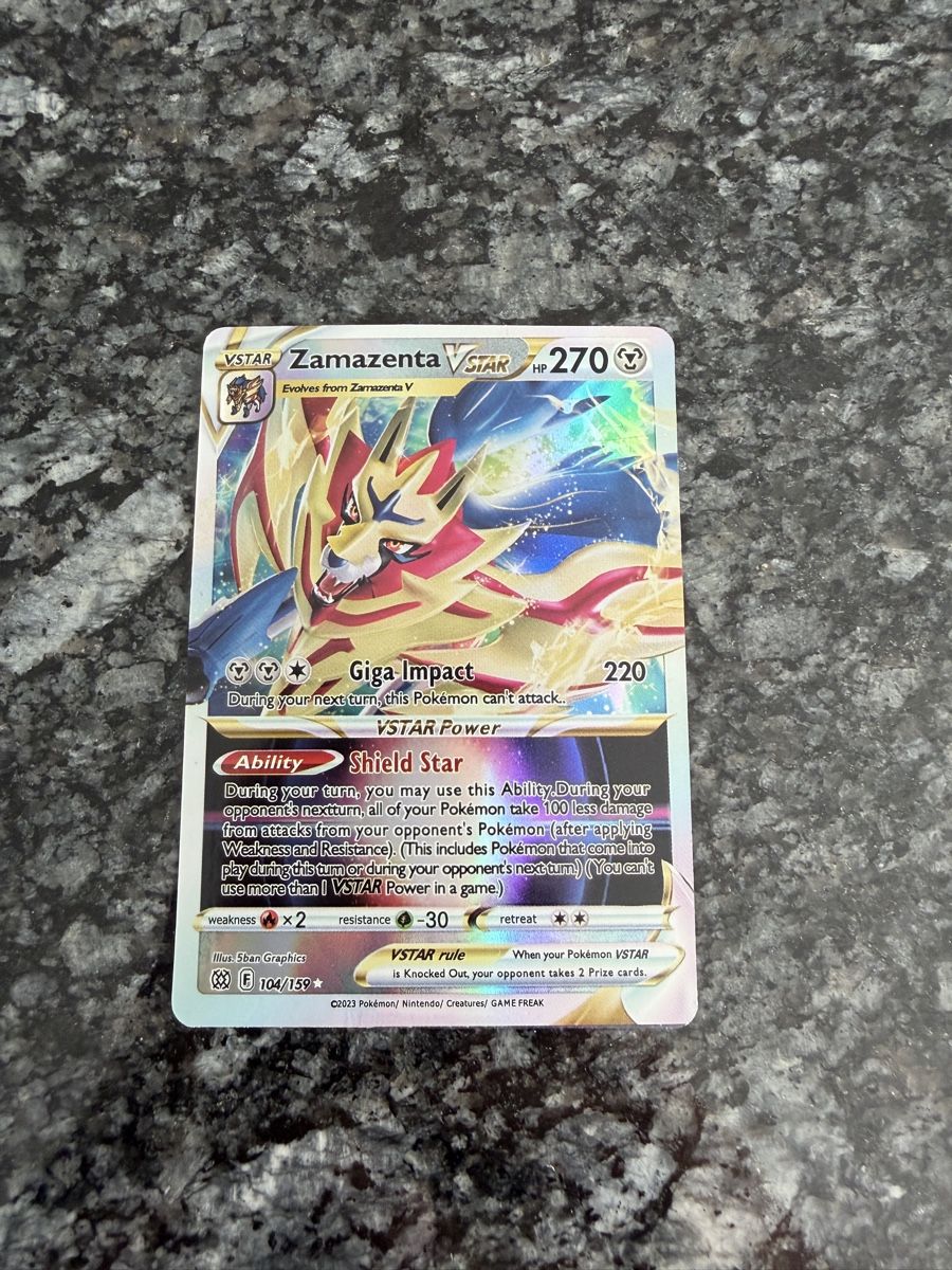 Pokémon Carte collezionabili: Pokémon Zamazenta VSTAR 104/159 – Usato da Liestal venduto da arl_6tv7