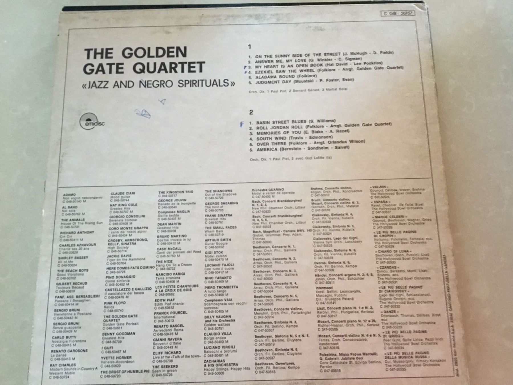Dischi in vinile: The Golden Gate Quartet C 048 507-57 – Usato da Noes venduto da Orsomarso72 1