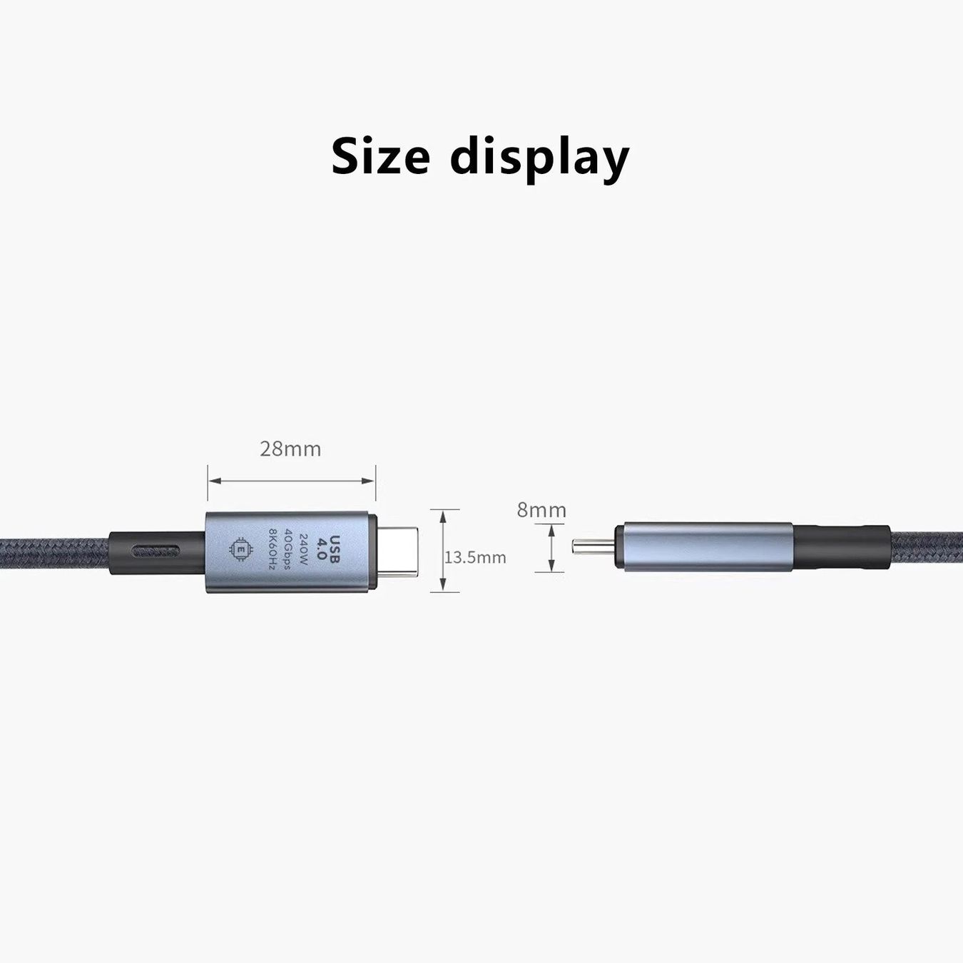 Kabel: USB C 4.0 Kabel Thunderbolt 4&3 8K 240W Daten 40Gbps 1m – Neu (gemäss Beschreibung) aus Kirchdorf AG von Apost008 6