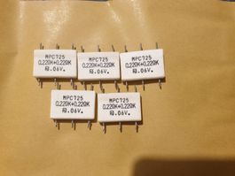 Resistors Keramik 2 x 0.22Ohm für Verstärker Endstufe 5 St.