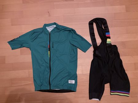 Santini Radtrikot Shirt und Trägerhose Gr. M
