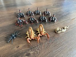 Schleich Skorpione mit Schlange und Spinne