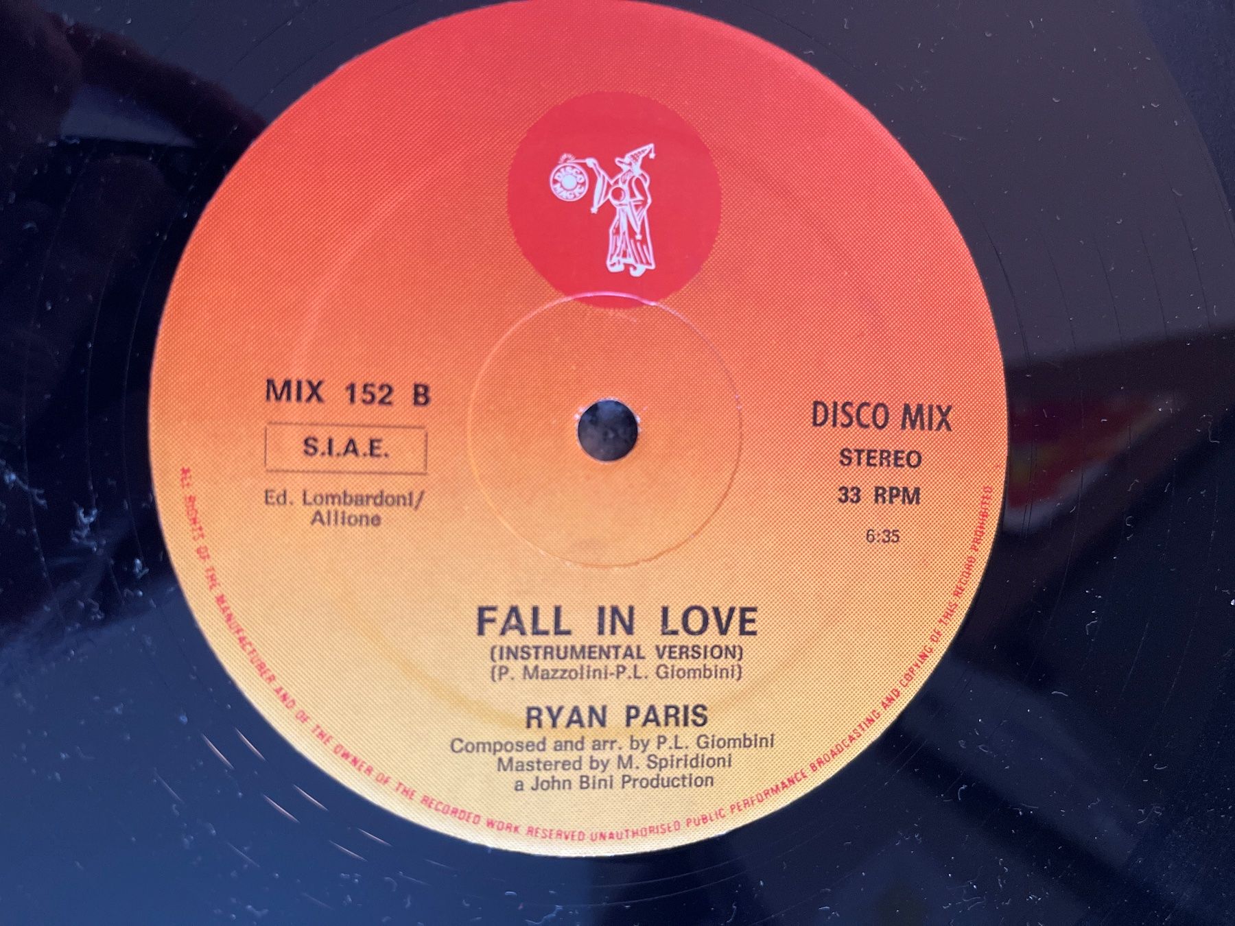 Dischi in vinile: A484/Ryan Paris Fall In Love – Usato da Frutigen venduto da Philippe_jsp 2