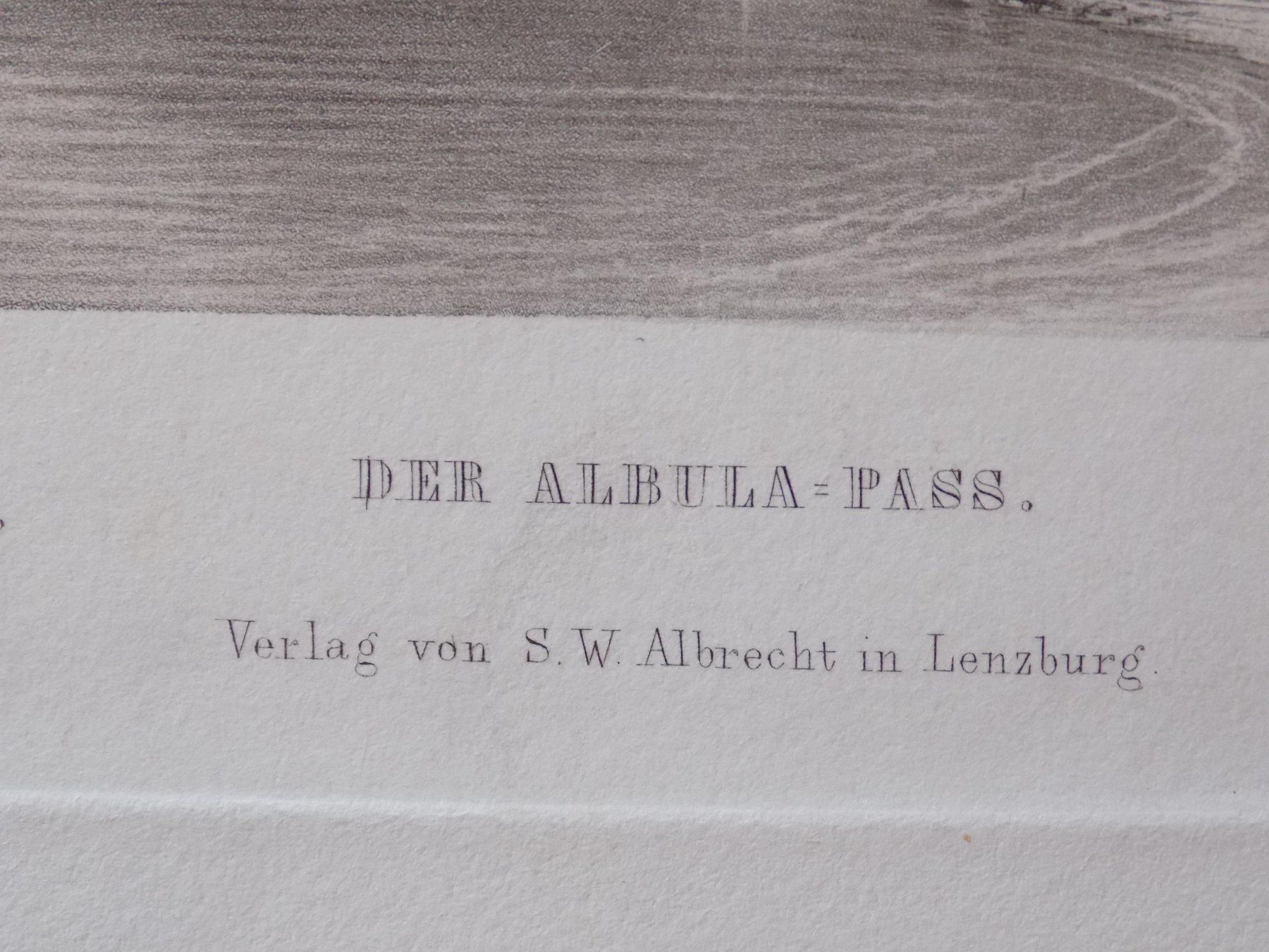 Incisioni: Der Albula Pass – Usato da Risch venduto da Rischli15 2