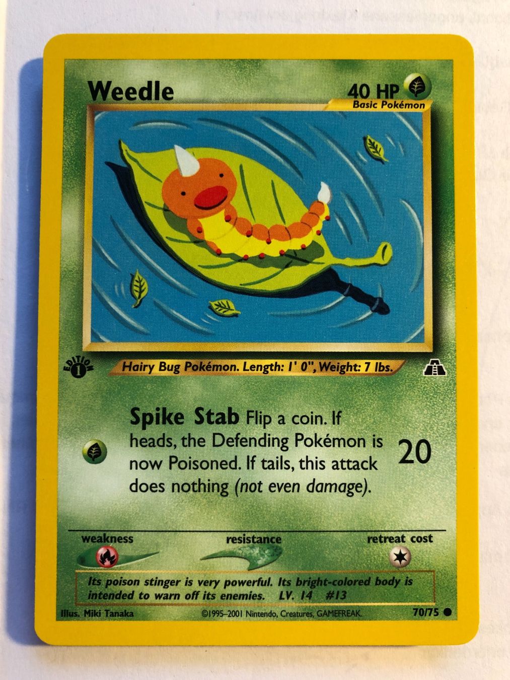 Sammelbilder & Trading cards: Weedle 1st Neo Discovery - MINT - ab 1.- – Gebraucht aus Giubiasco von dan_pr8b