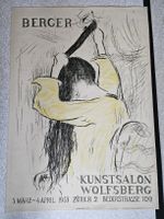 Hans Berger grosses Plakat Kunstsalon Wolfsberg Zürich