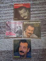 Lot 4 vinyles 45 tours Georges Brassens