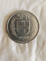 5 Fr suisse 1969 pièce monnaie argent
